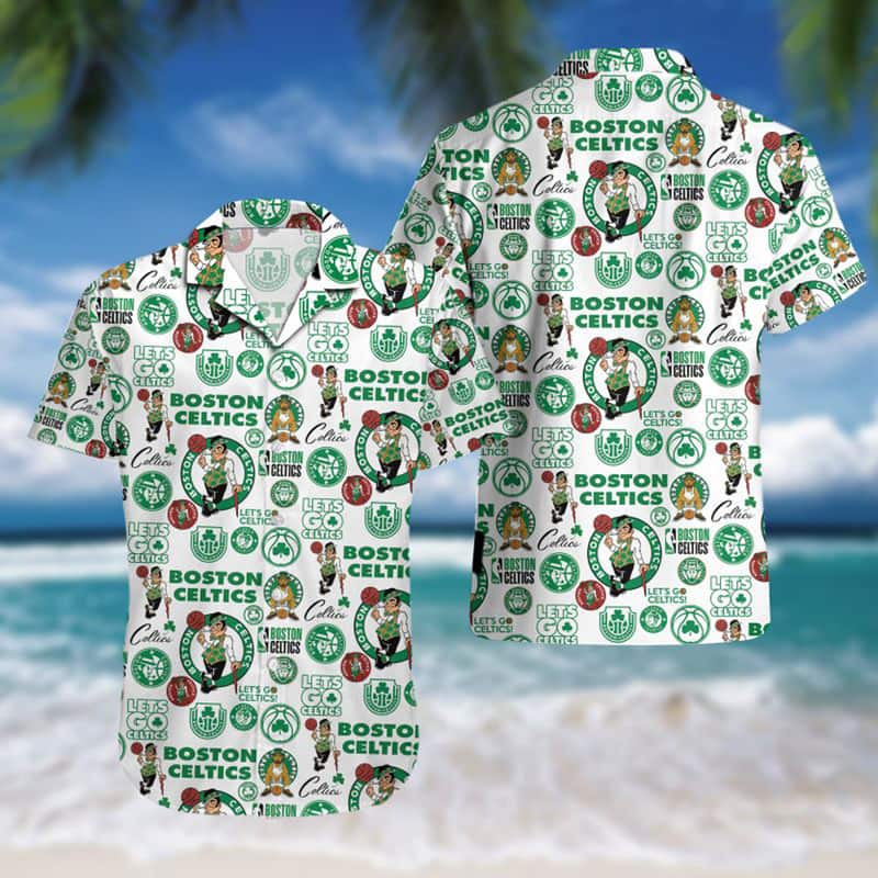 Boston Celtics Hawaiian Shirt Beach Lovers Gift For Basketball Players Boston Celtics Hawaiian Shirt Beach Lovers Gift For Basketball Players