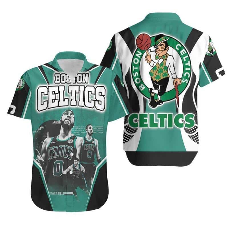 Boston Celtics Hawaiian Shirt NBA Jayson Tatum Fans Gift Boston Celtics Hawaiian Shirt NBA Jayson Tatum Fans Gift