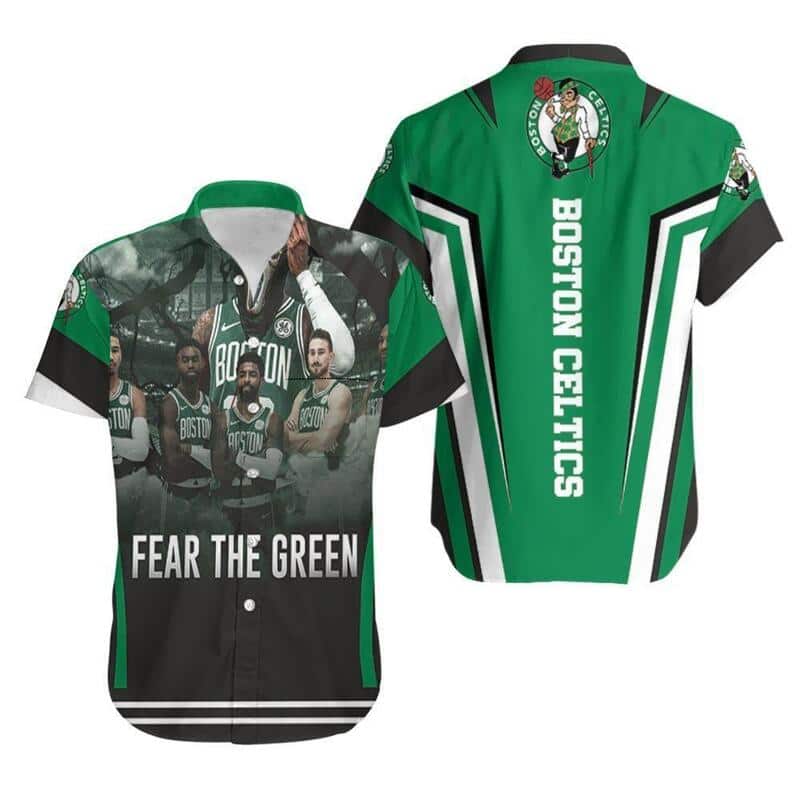 Boston Celtics Hawaiian Shirt Fear The Green Gift For NBA Fans Boston Celtics Hawaiian Shirt Fear The Green Gift For NBA Fans