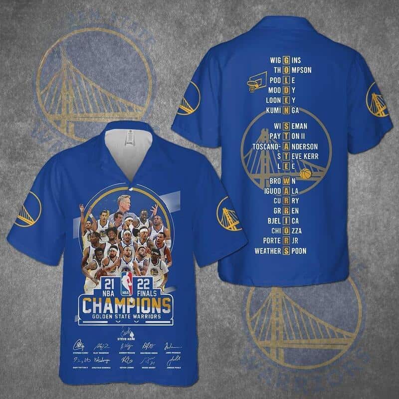 Golden State Warriors Champions Hawaiian Shirt Best Basketball Gift Golden State Warriors Champions Hawaiian Shirt Best Basketball Gift