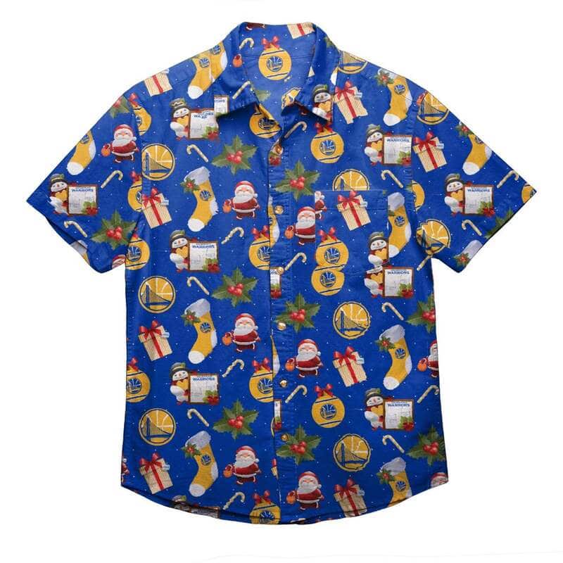 Cool Golden State Warriors Hawaiian Shirt Christmas Gift For Basketball Lovers Cool Golden State Warriors Hawaiian Shirt Christmas Gift For Basketball Lovers