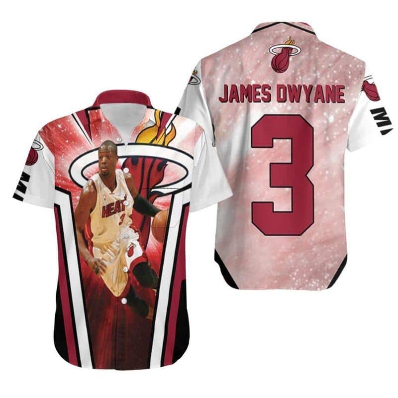 James Dwyane Wade Miami Heat Hawaiian Shirt James Dwyane Wade Miami Heat Hawaiian Shirt