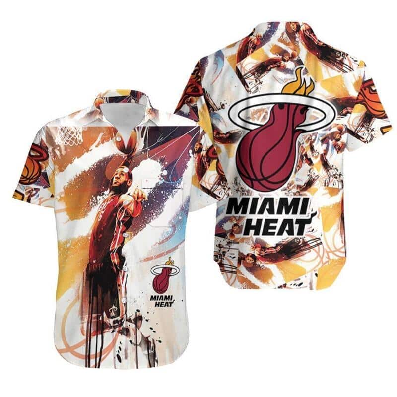 Miami Heat Hawaiian Shirt Gift For Lebron James Fans Miami Heat Hawaiian Shirt Gift For Lebron James Fans