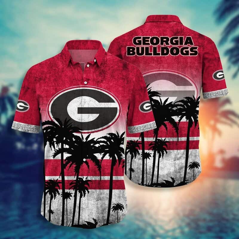 Summer Vibes Georgia Bulldogs UGA Hawaiian Shirt Gift For Beach Trip Summer Vibes Georgia Bulldogs UGA Hawaiian Shirt Gift For Beach Trip