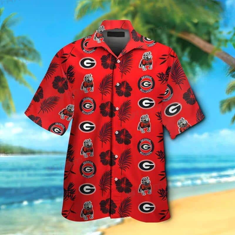 Cool Georgia Bulldogs UGA Hawaiian Shirt For Beach Lovers Cool Georgia Bulldogs UGA Hawaiian Shirt For Beach Lovers