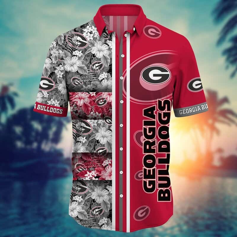Georgia Bulldogs UGA Hawaiian Shirt Beach Gift For Football Fans Georgia Bulldogs UGA Hawaiian Shirt Beach Gift For Football Fans