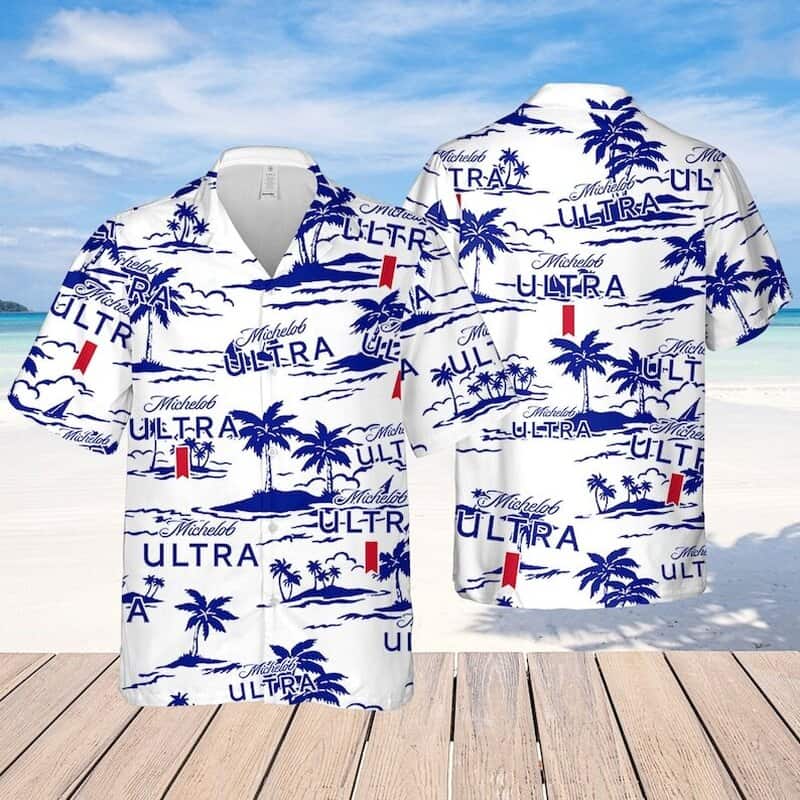 Michelob Ultra Beer Hawaiian Shirt Beach Pattern Gift For Hawaii Lovers Michelob Ultra Beer Hawaiian Shirt Beach Pattern Gift For Hawaii Lovers