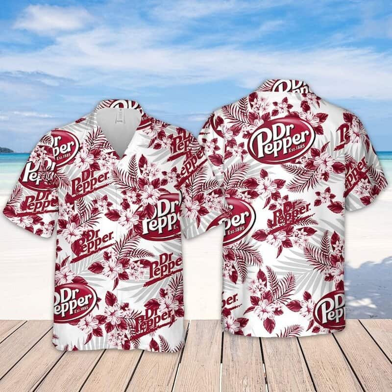 Dr.Pepper Hawaiian Shirt Tropical Flower Pattern Beach Lovers Gift
