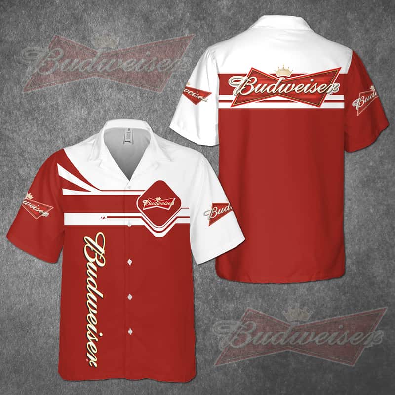 Budweiser Beer Hawaiian Shirt Father's Day Gift For Beach Lovers Budweiser Beer Hawaiian Shirt Father's Day Gift For Beach Lovers