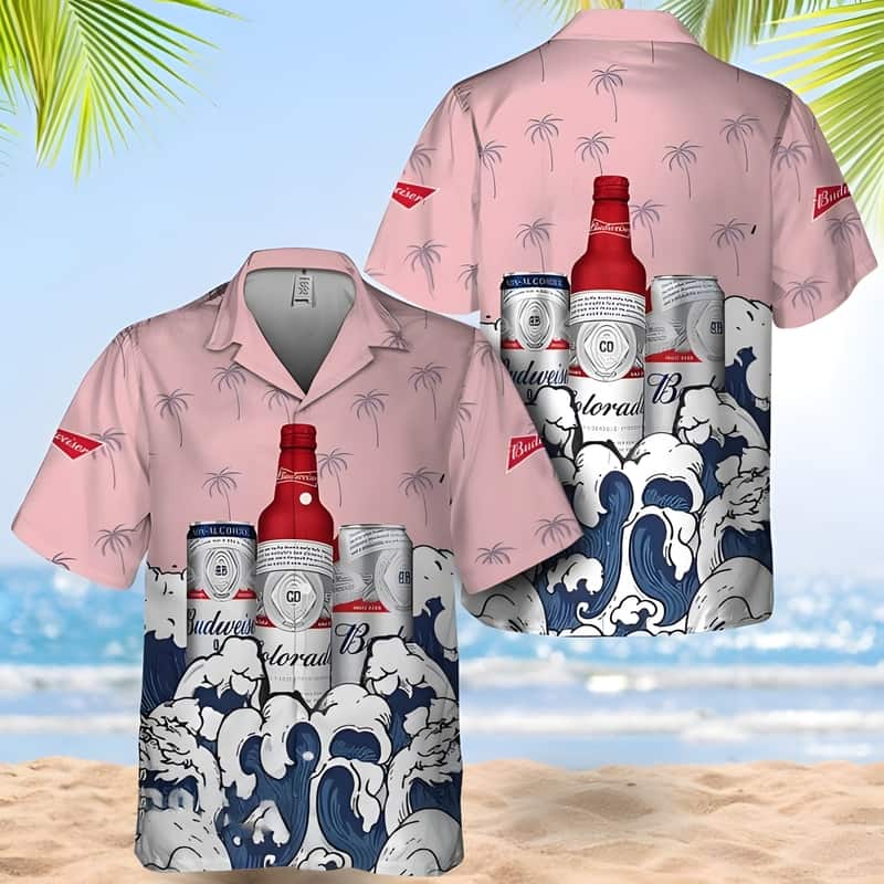Budweiser Beer Hawaiian Shirt Gift For Beach Vacation Budweiser Beer Hawaiian Shirt Gift For Beach Vacation