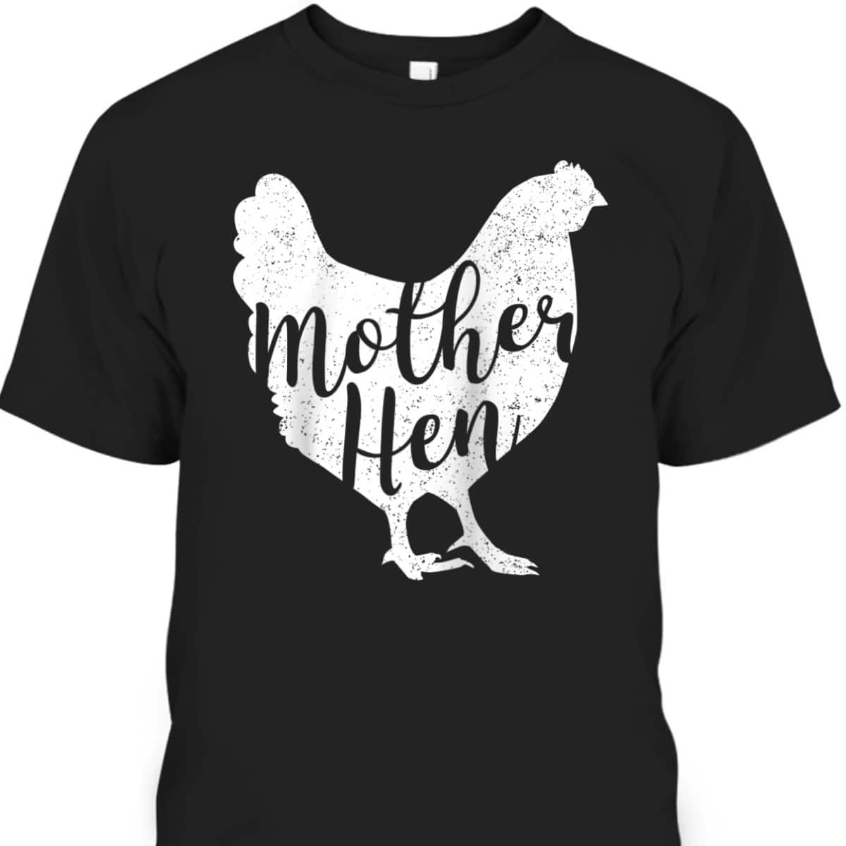 Mother Hen Happy Mother's Day Cute Chicken Gift For Ladies Raglan Baseball T-Shirt