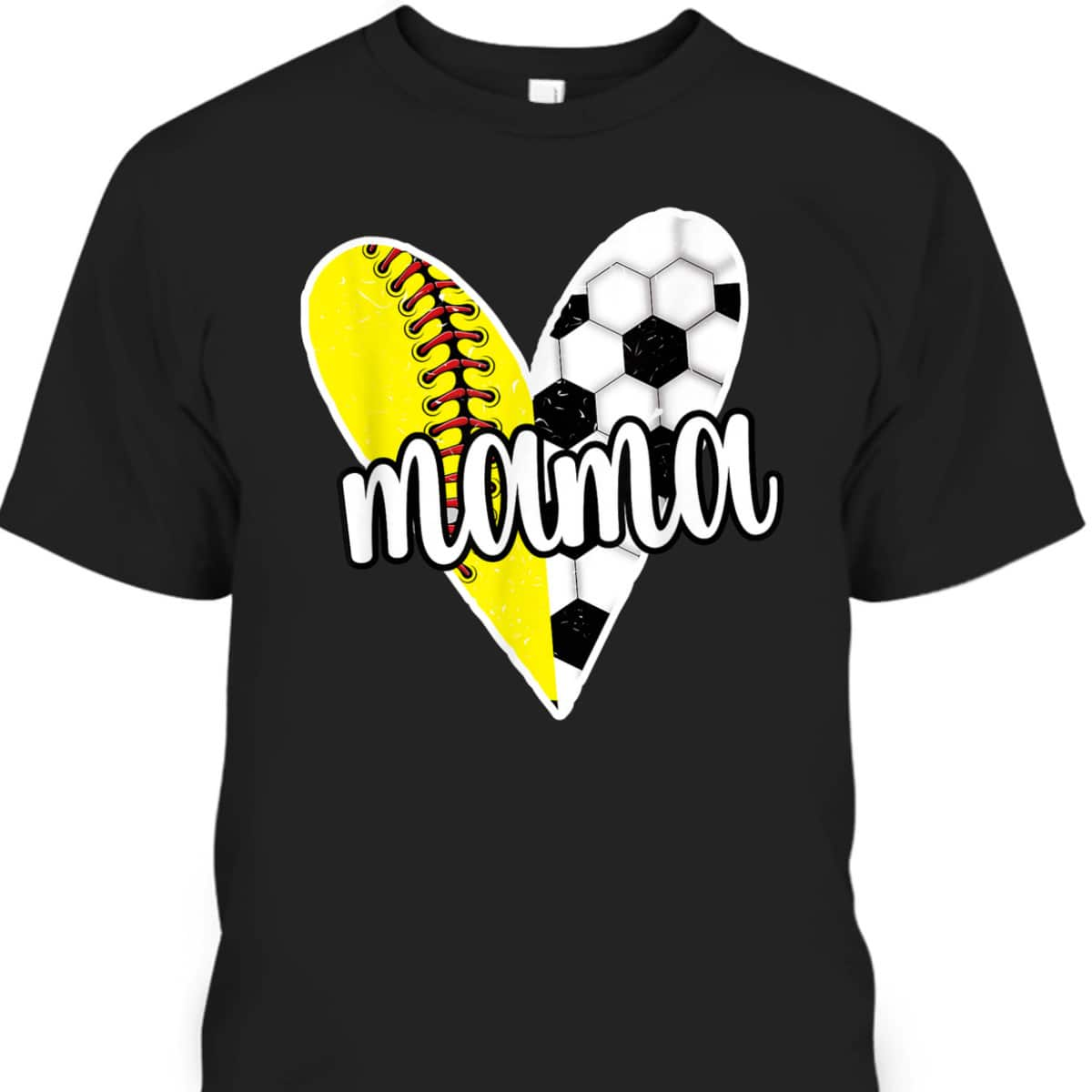 Baller Mama Proud Soccer Softball Player Ball Mom T-Shirt