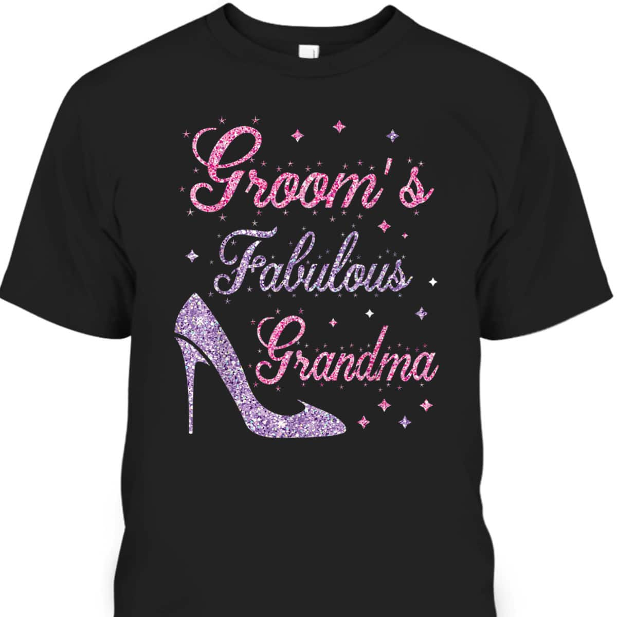 Groom's Fabulous Grandma Happy Marry Wedding Mother Day T-Shirt