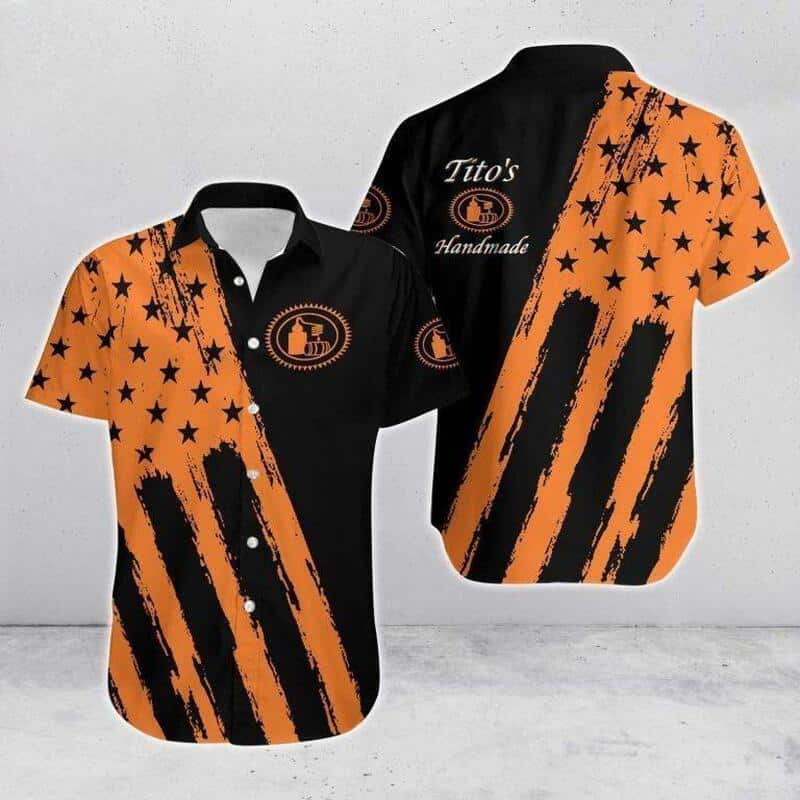Tito’s Handmade Vodka Hawaiian Shirt USA Flag All Over Print Beach Vacation Gift Tito’s Handmade Vodka Hawaiian Shirt USA Flag All Over Print Beach Vacation Gift