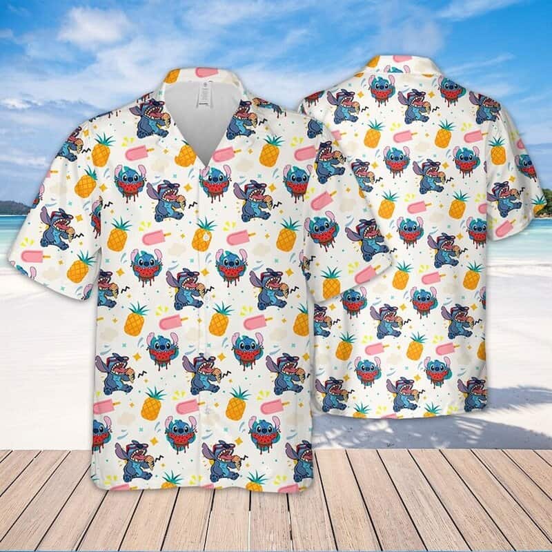 Funny Disney Stitch Hawaiian Shirt Summer Gift For Beach Trip Funny Disney Stitch Hawaiian Shirt Summer Gift For Beach Trip